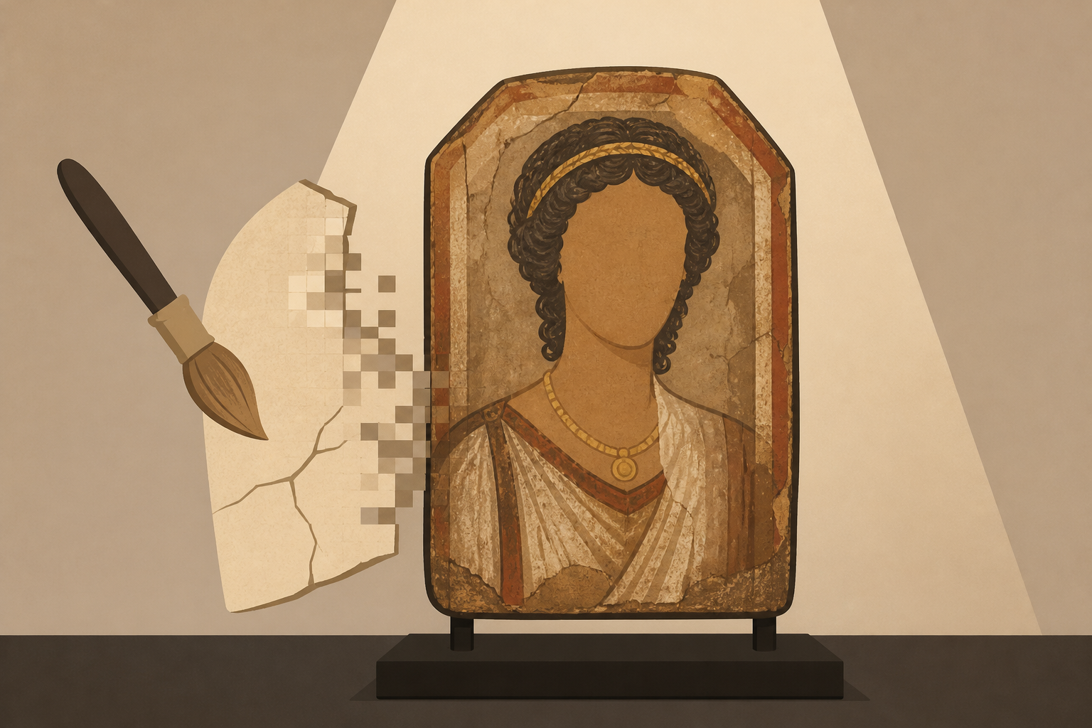 After Restoration, Egypt Shows Fayoum Mummy Portraits