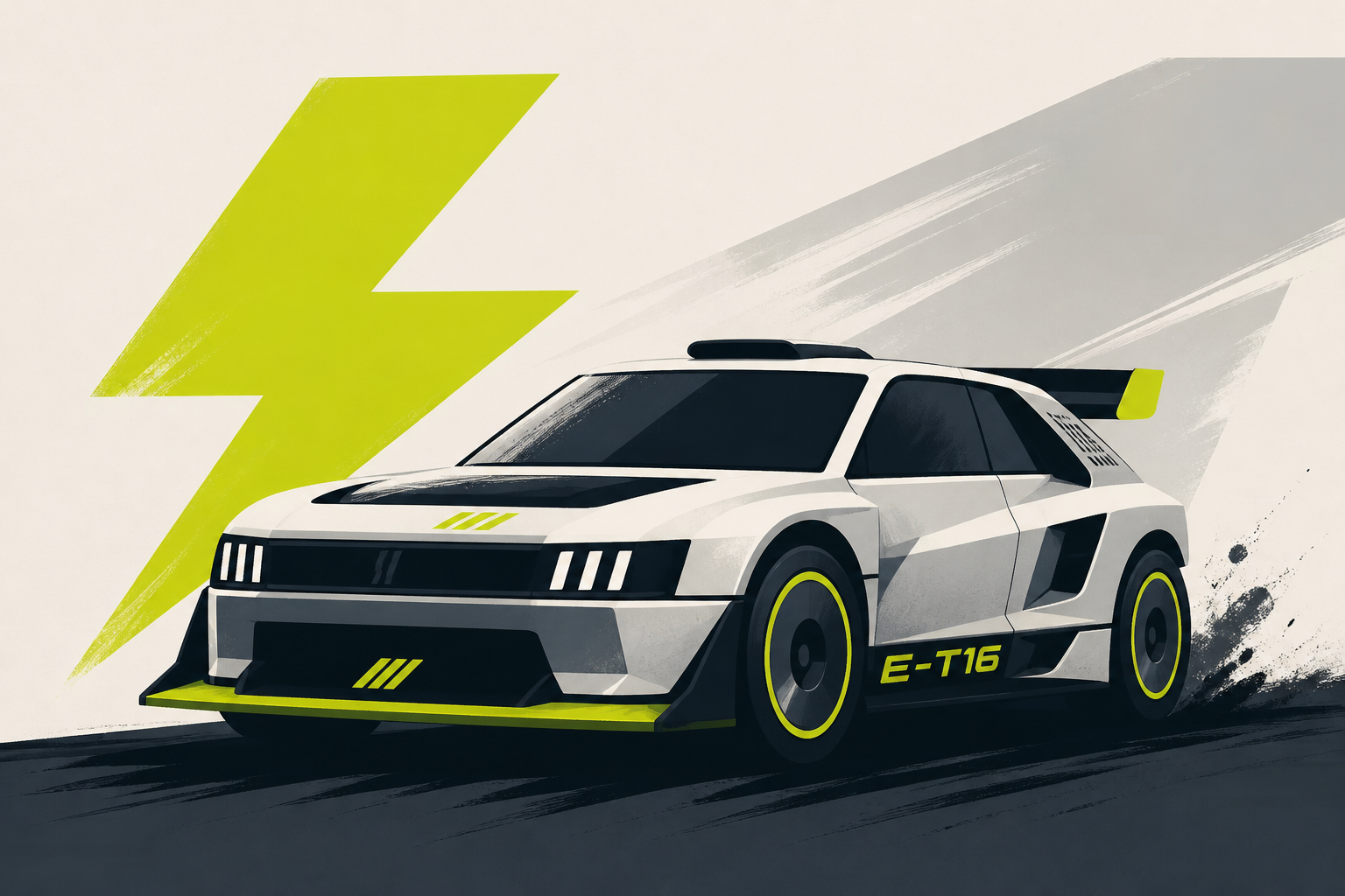 The Peugeot E-T16 Concept Is An Electrified Group B Rally Homage