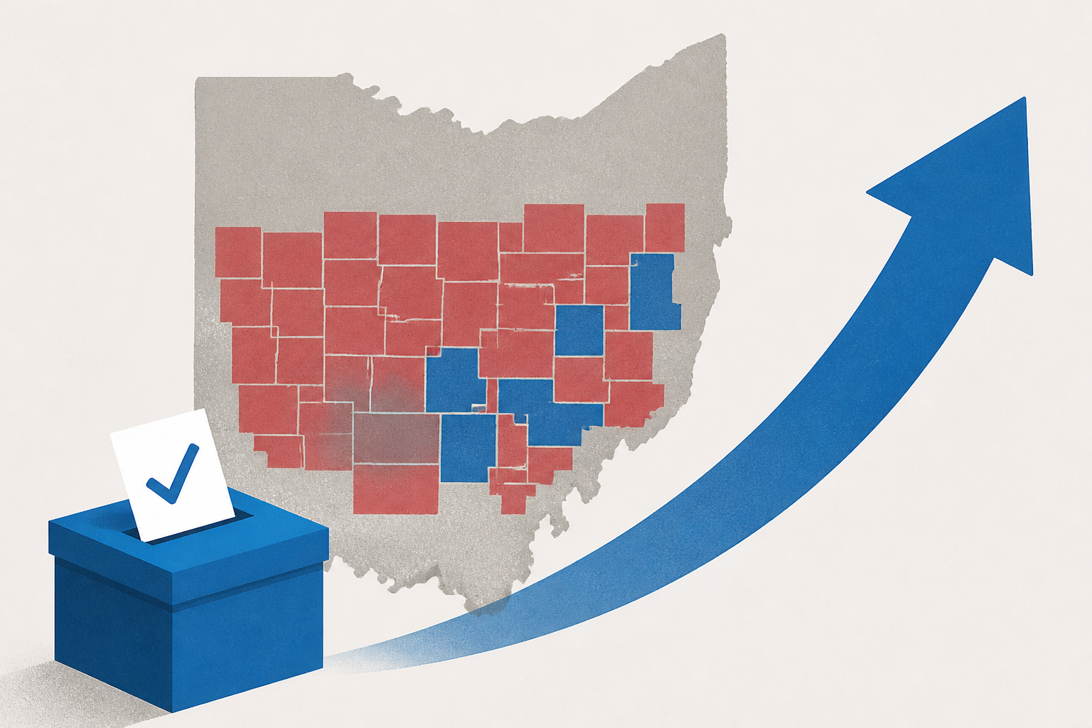 Early voting figures suggest Democratic gains in Ohio’s most Trump-friendly counties