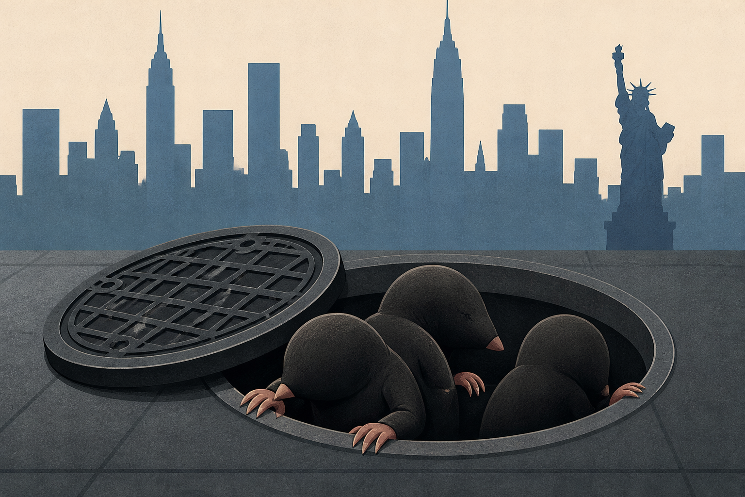 New NYC mole people mystery as 3 spotted ducking into sewer manhole