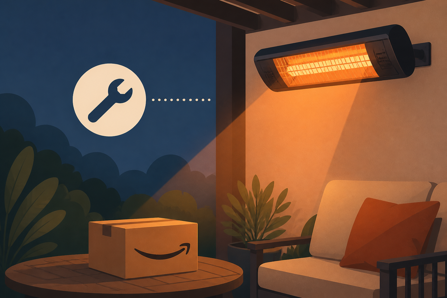 How To Warm Up Your Patio With An Easy-To-Install Solution From Amazon