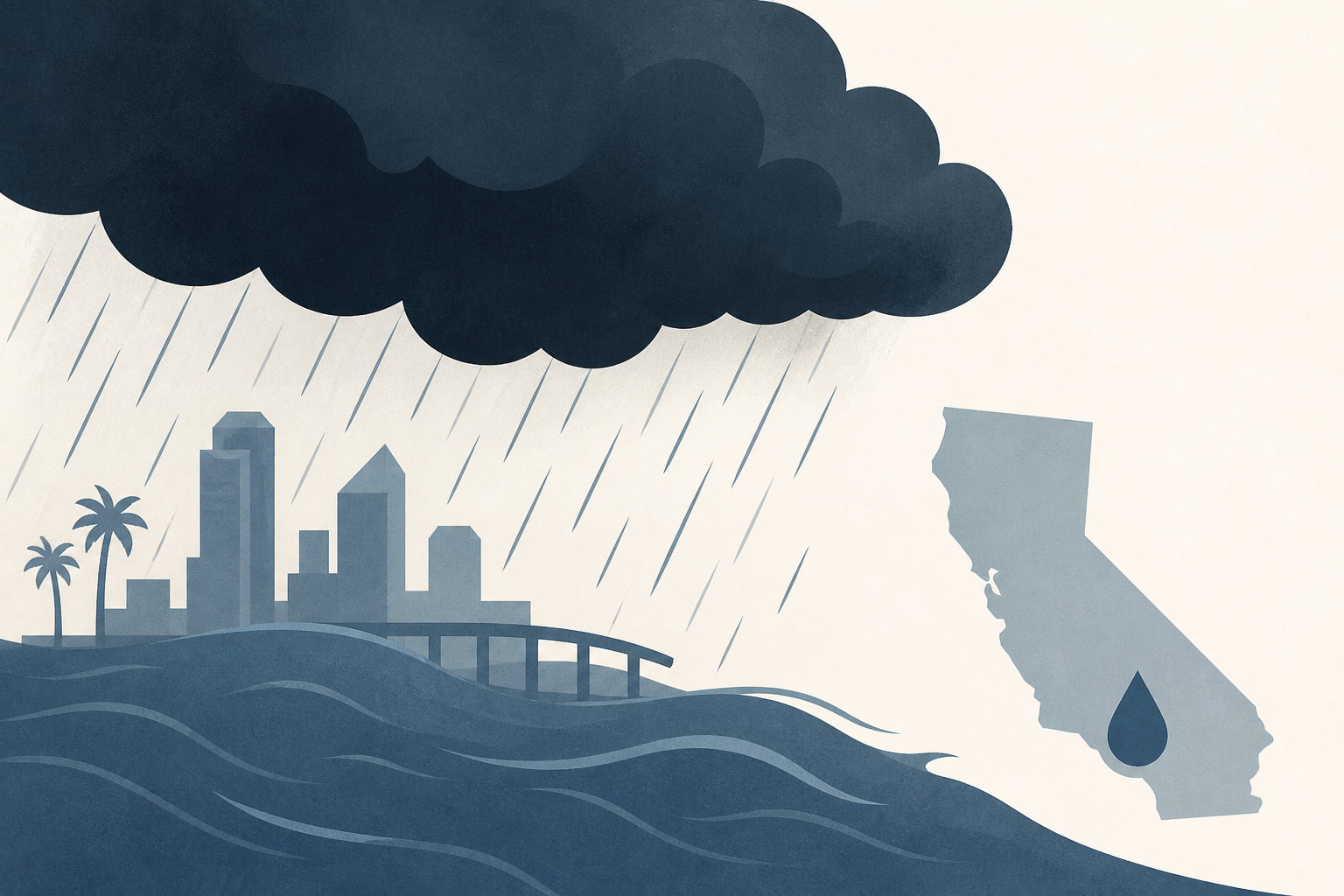 Tropical Storm Rachel swamps San Diego County with heavier-than-expected rain