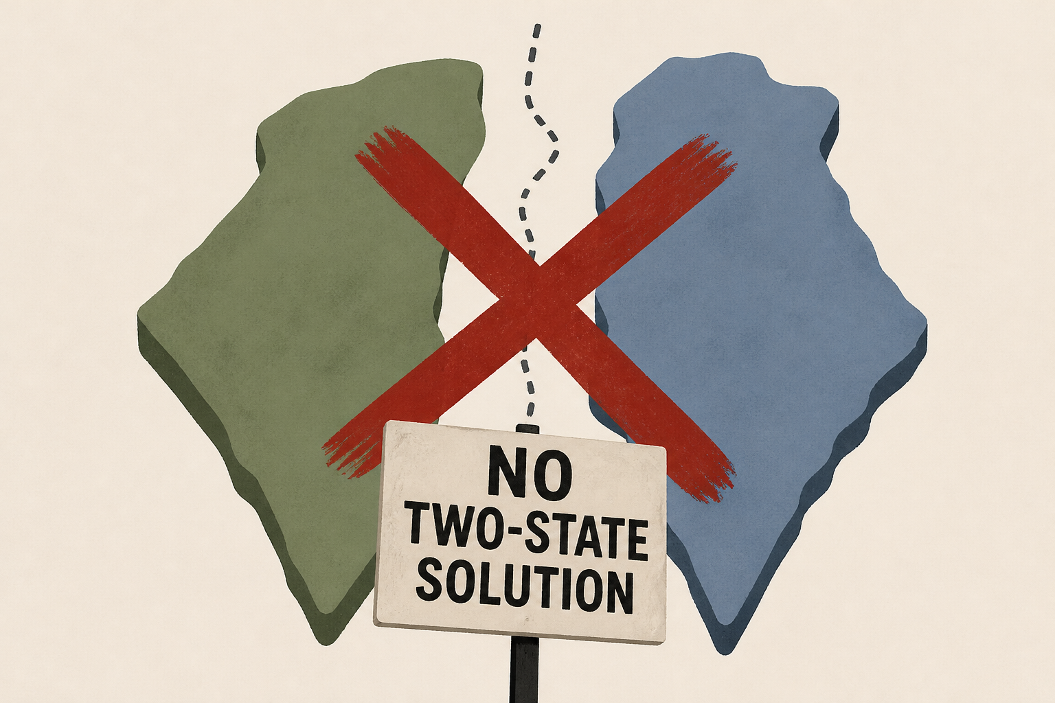 Pro-Palestinian activists reject the two-state solution at protests