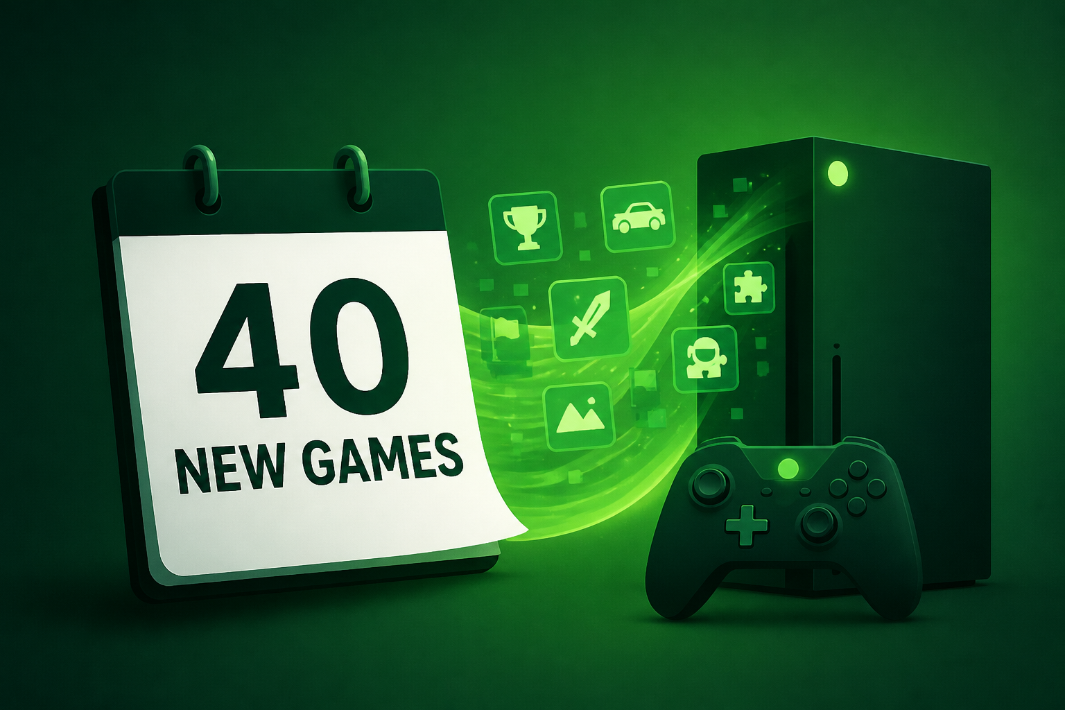 Forty new games are coming to Xbox consoles next week.