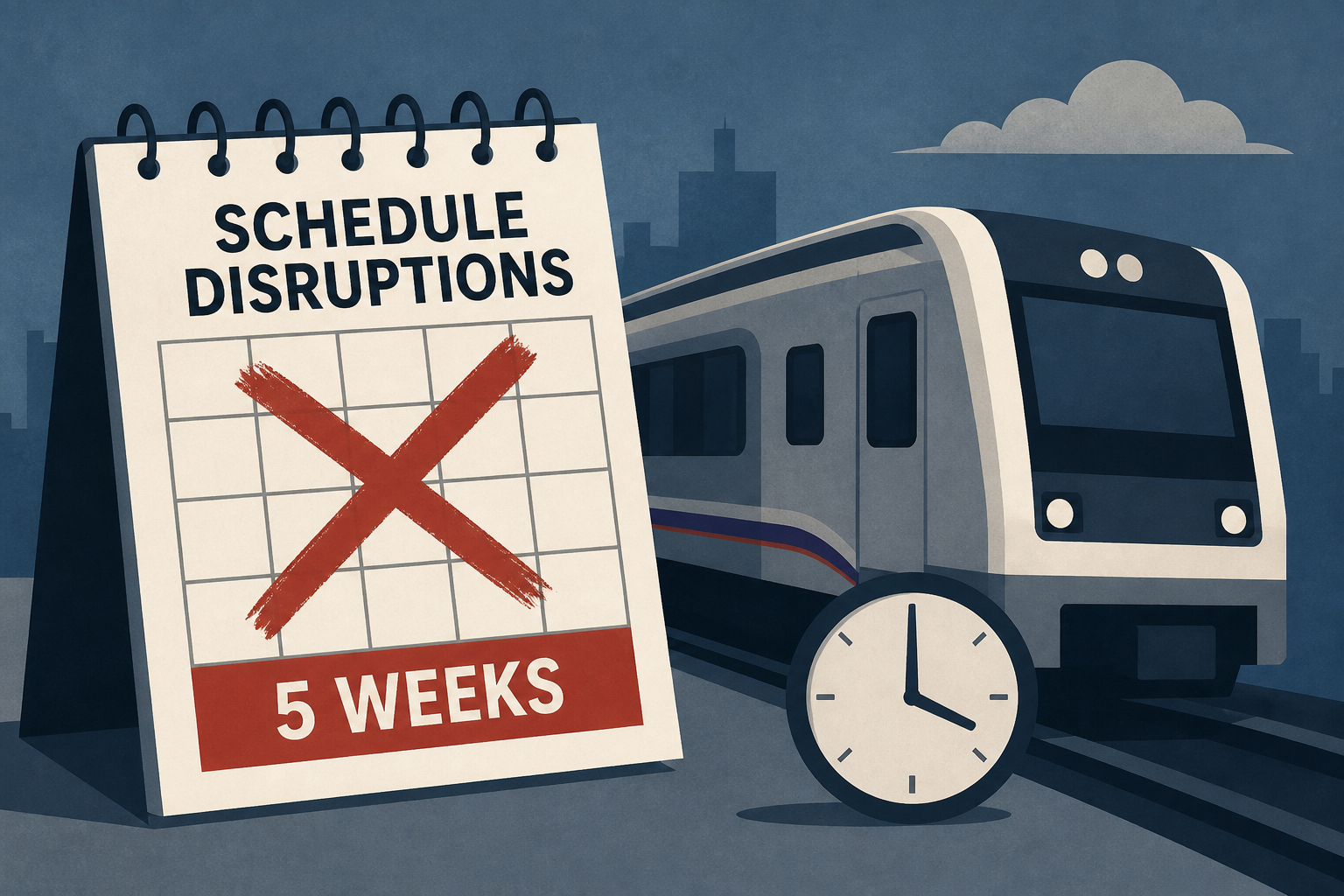 NJ Transit riders face 5 weeks of schedule disruptions starting Sunday