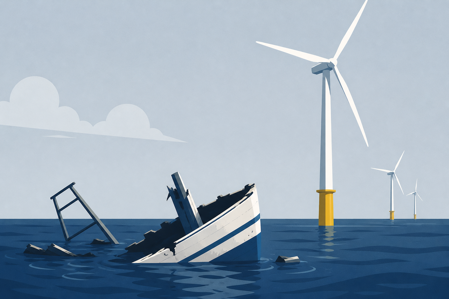 Wreckage of F/V Mistress is found near a Block Island Wind Farm turbine