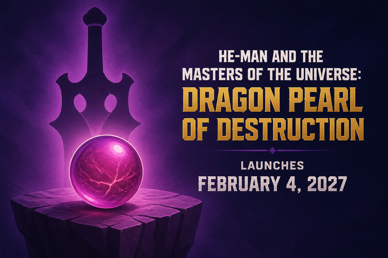 He-Man and the Masters of the Universe: Dragon Pearl of Destruction launches February 4, 2027