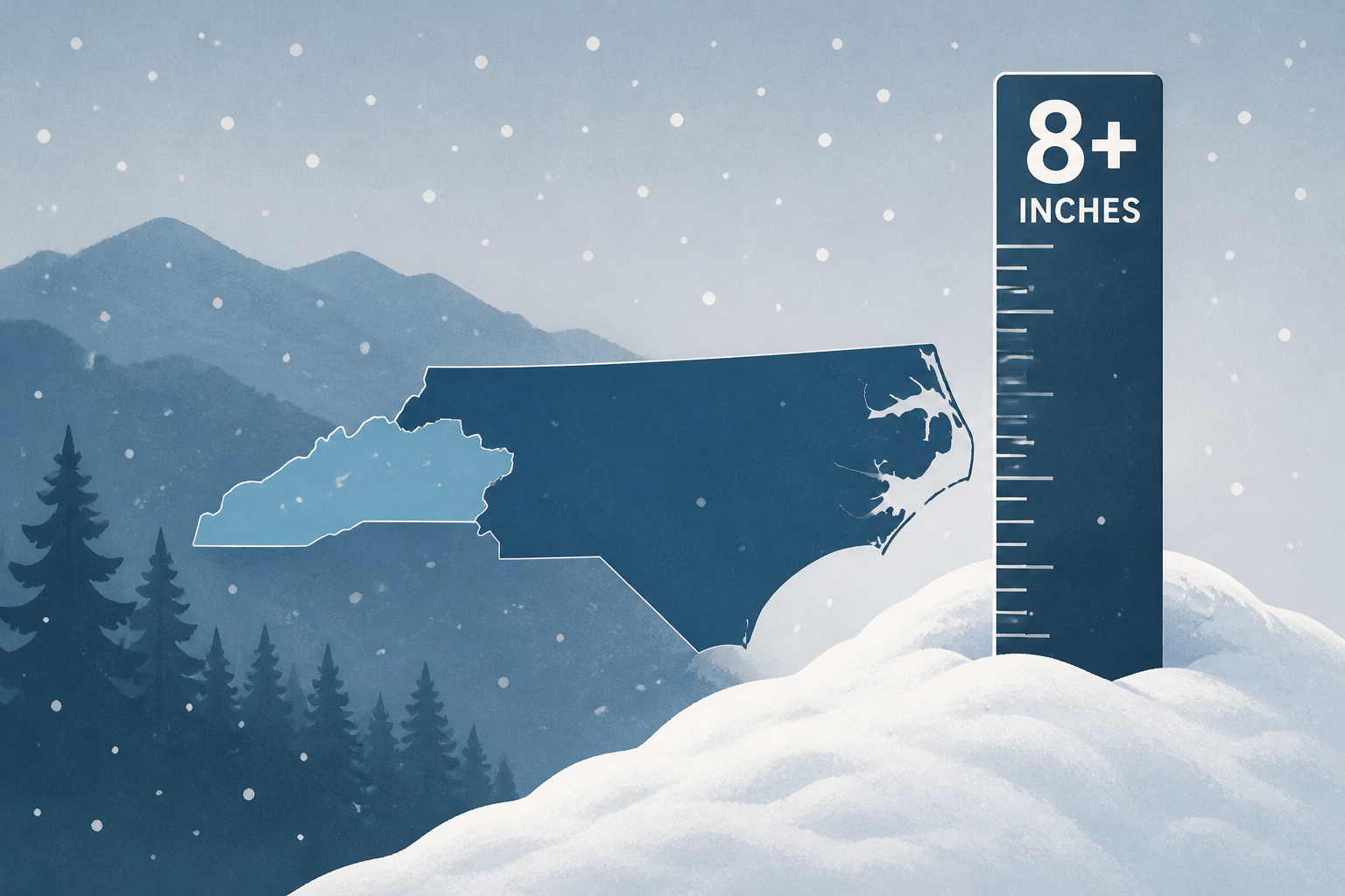 Parts of western North Carolina get over 8 inches