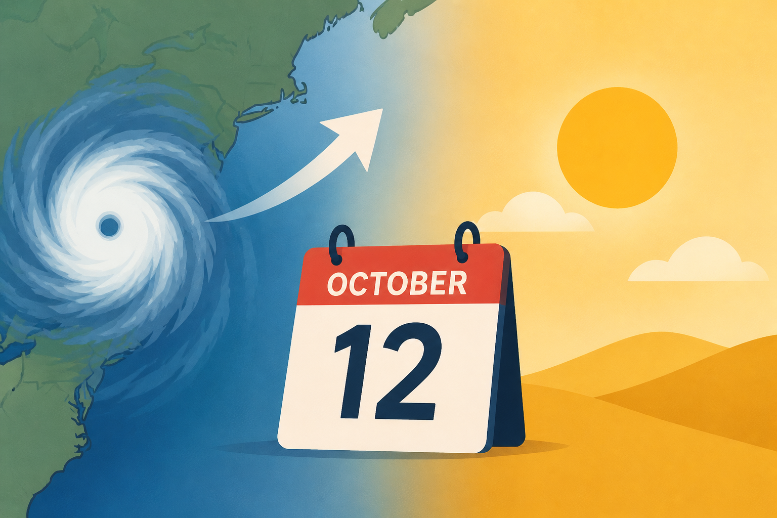 October 12 Isaias Moves Away Followed By A Few Warm Days