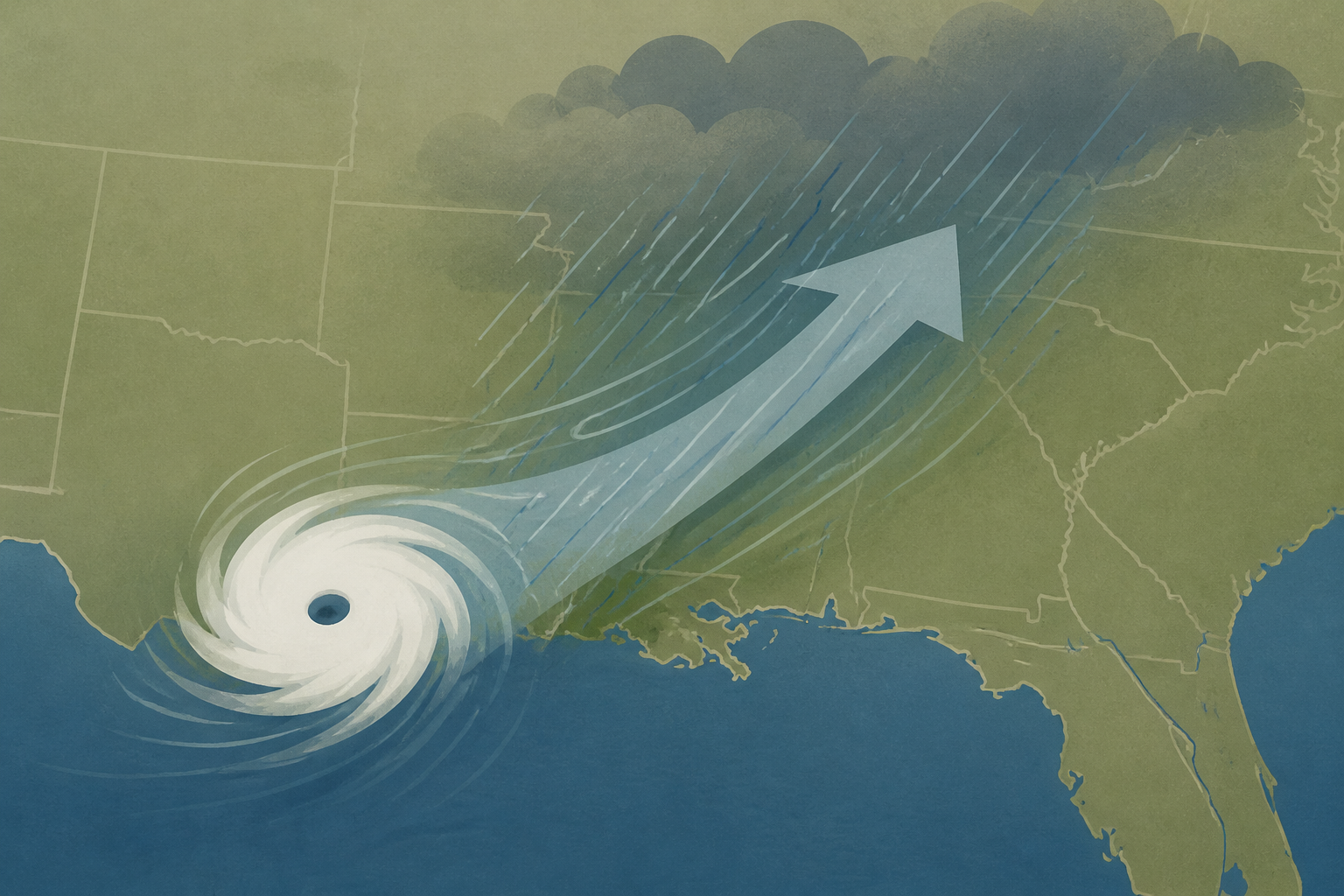 Hurricane Isaias hit Gulf Coast, spread rain and wind inland