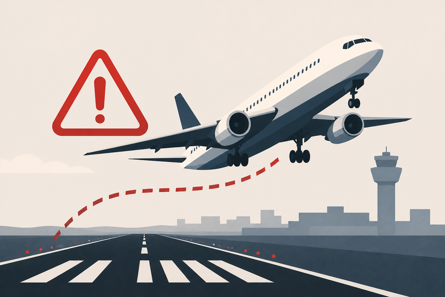 Massive passenger airplane aborts landing on LAX runway