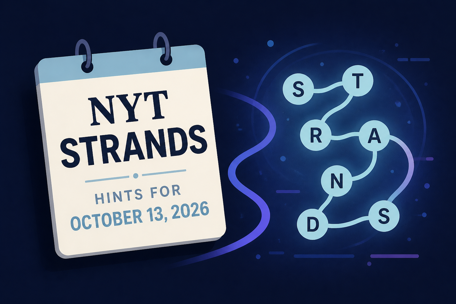 NYT Strands Hints for October 13, 2026