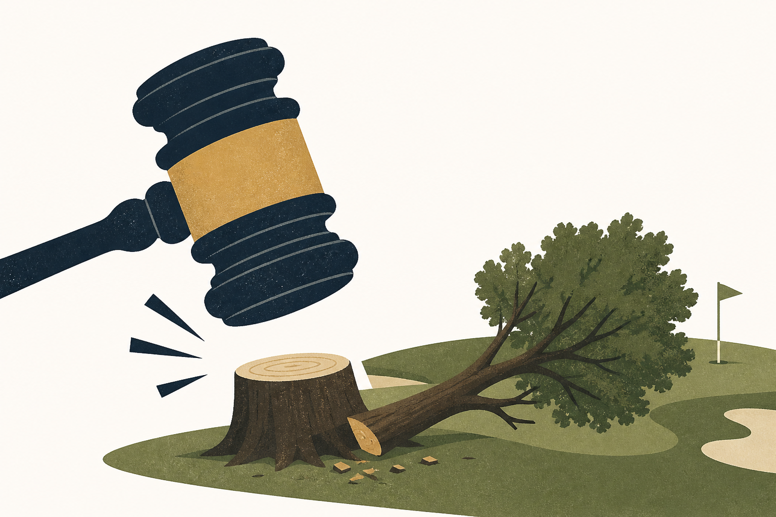 Judge tears into Trump administration for felling trees on D.C. golf course the president wants to remake