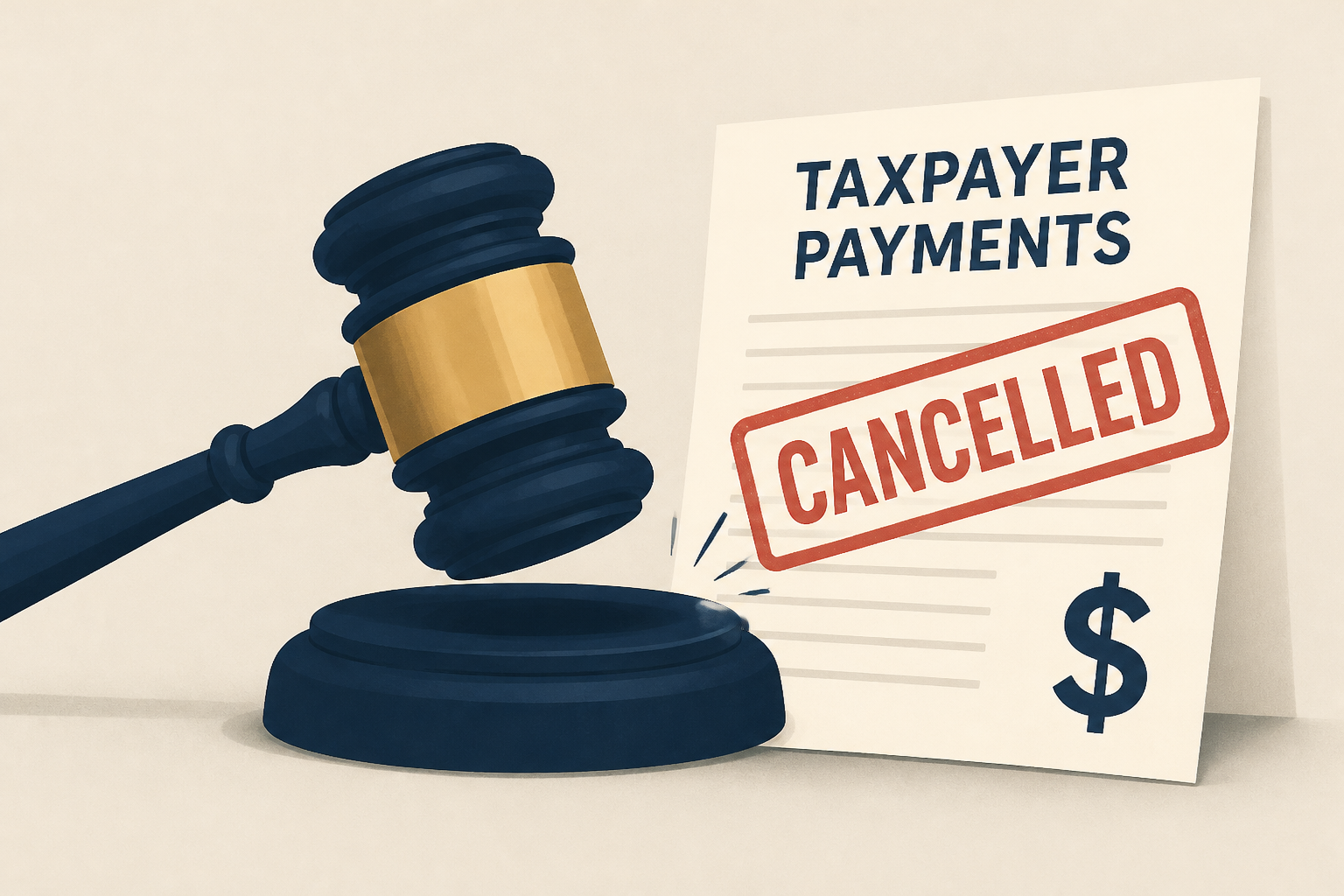 Judge orders the Trump administration to cancel taxpayer