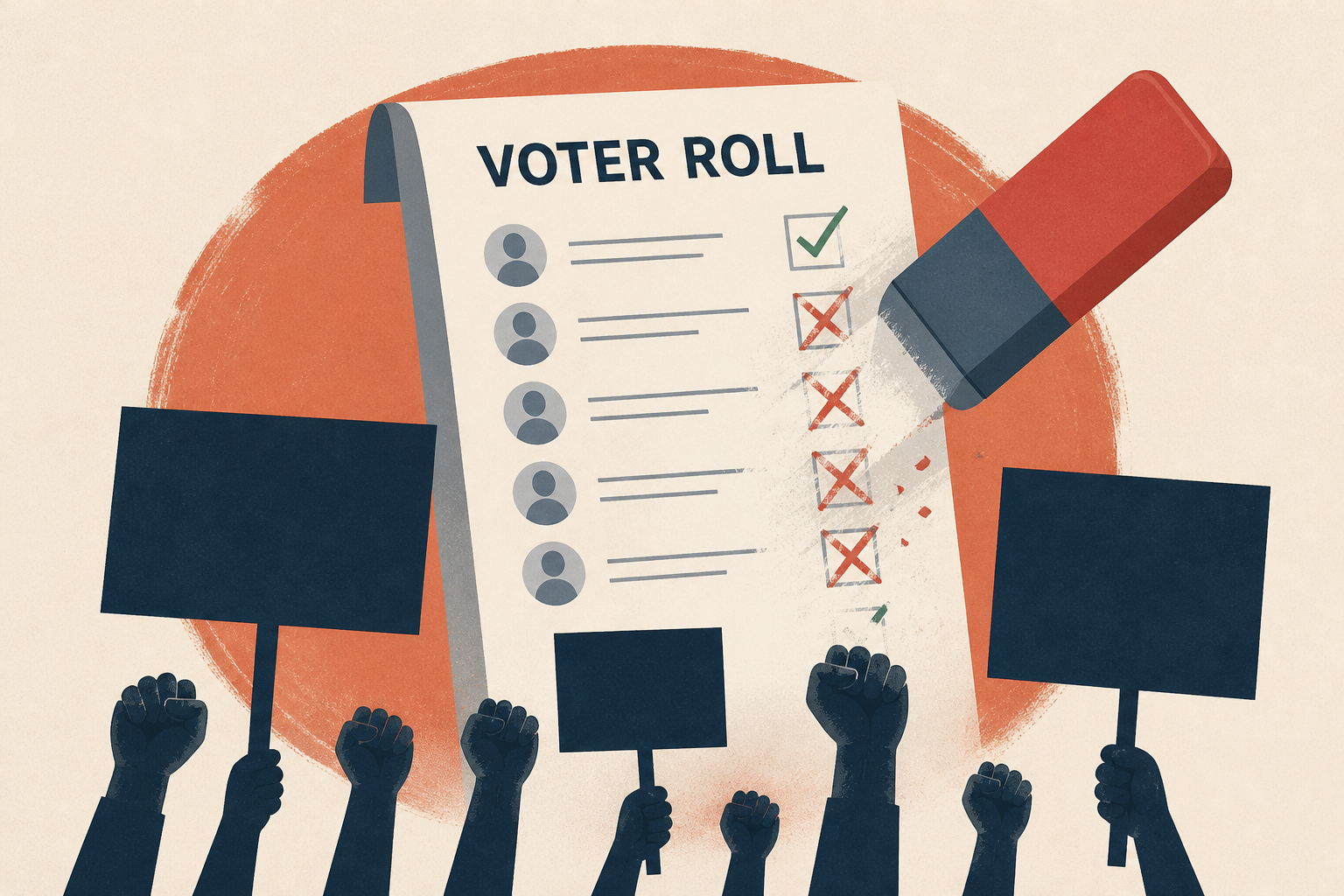 India's opposition parties protest purge of voter roll : NPR