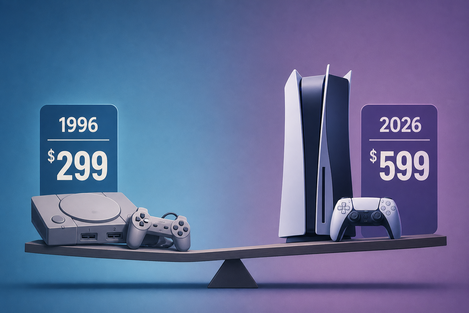 Here's How Much A PlayStation Cost In 1996 Vs. 2026