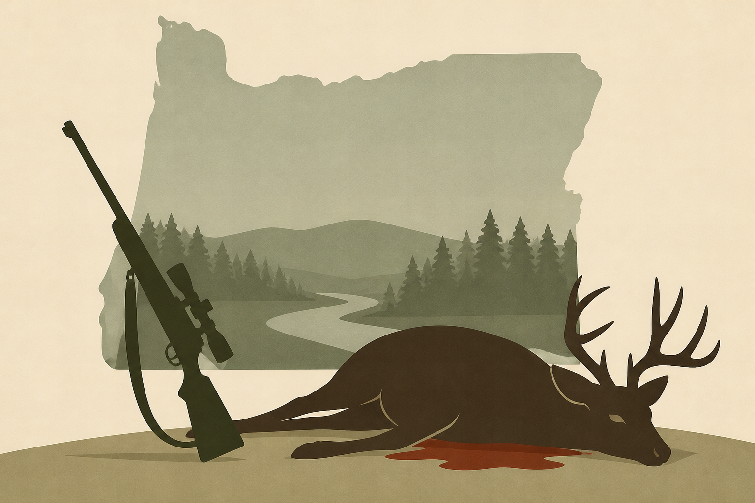 Hunter shoots, kills man in rural Oregon, then field-dresses deer and leaves, police say