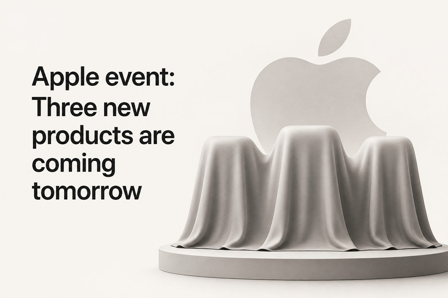 Apple event: Three new products are coming tomorrow