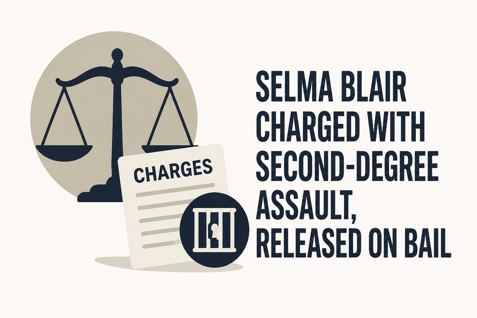 Selma Blair Charged with Second-Degree Assault, Released on Bail