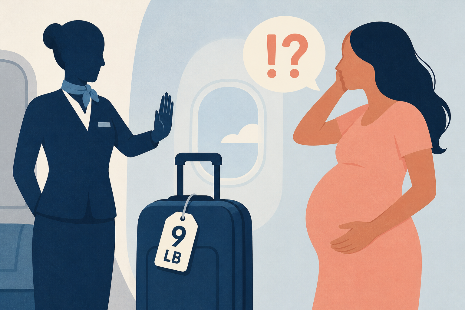 Pregnant influencer ‘shocked’ after flight attendant refuses to lift her 9-pound carry-on bag