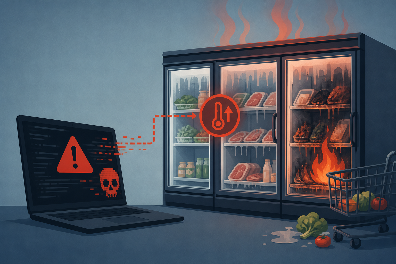 Hackers heat French supermarket fridges, sparking fires and spoiling food