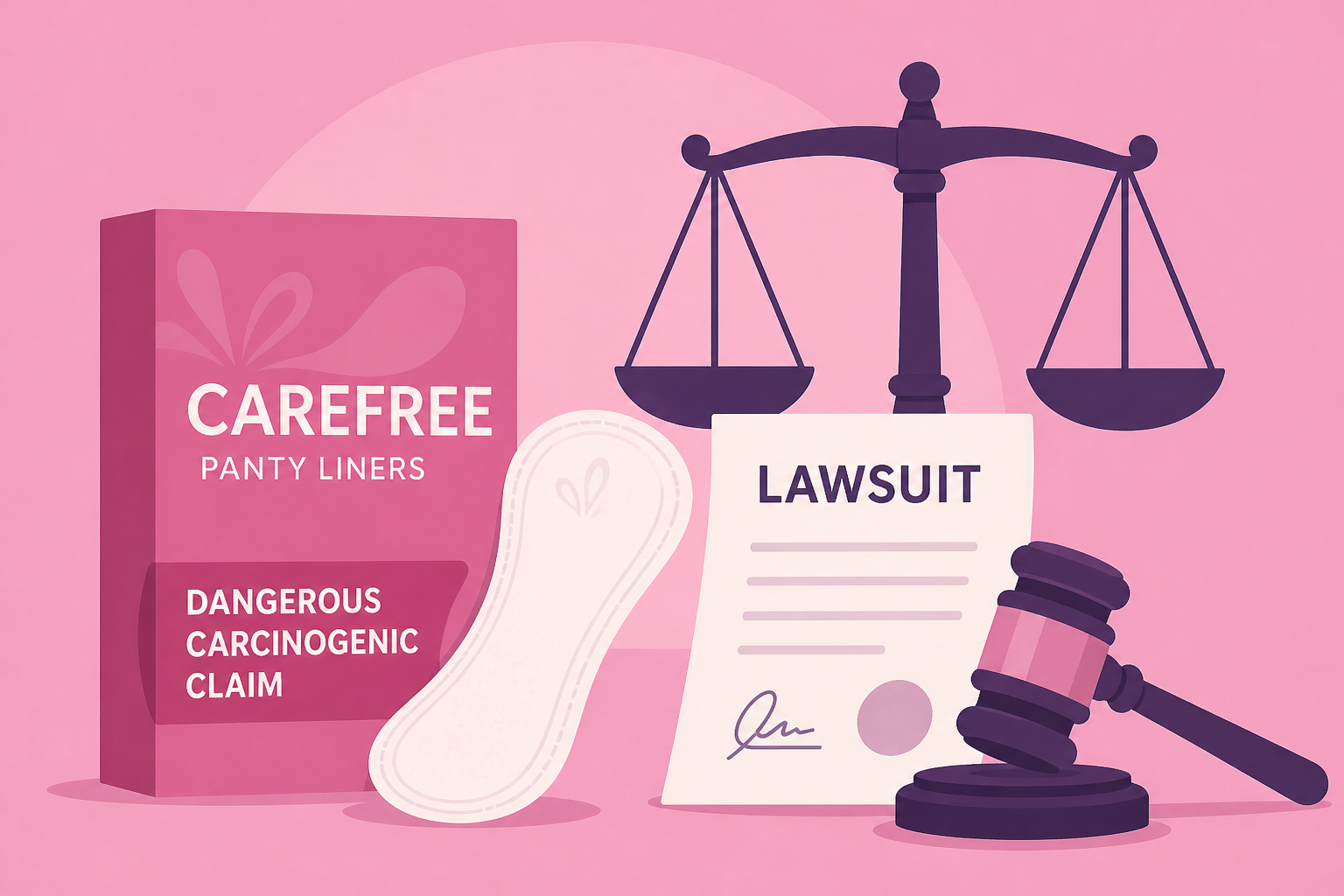 Carefree panty liners face lawsuit over dangerous carcinogenic claim