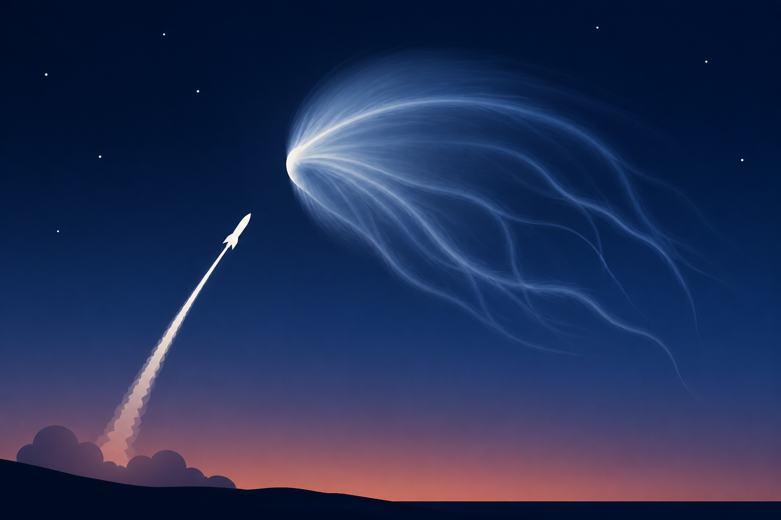 PIN IT: SpaceX launch makes ‘space jellyfish’ effect in sky. Here’s the science behind it
