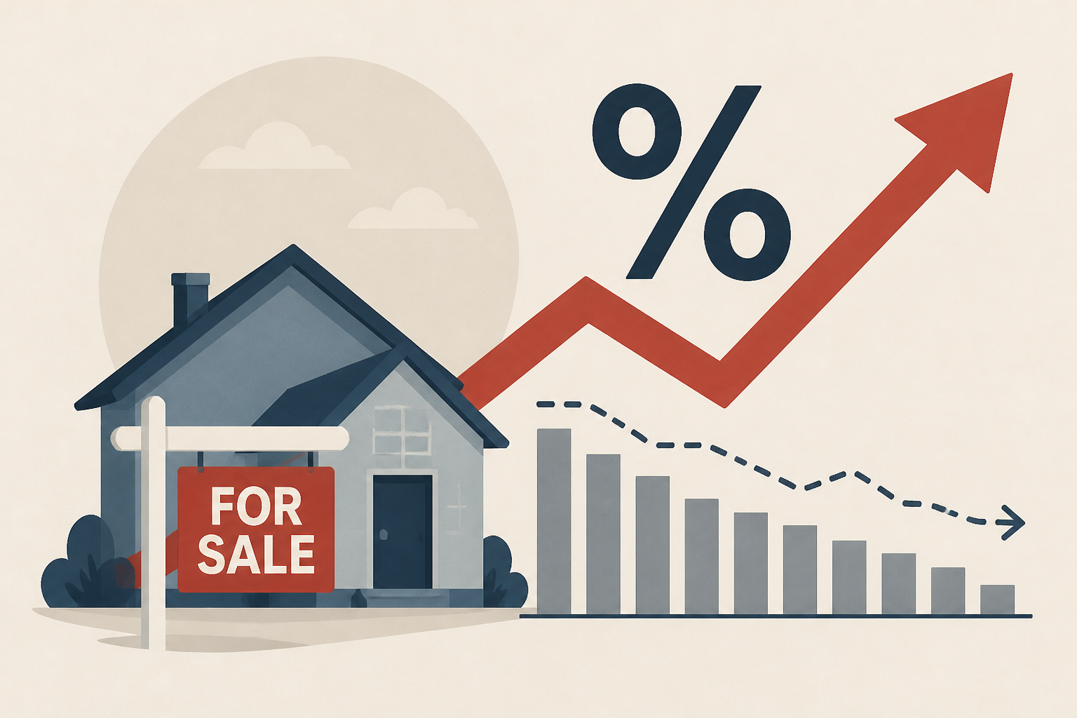 Higher mortgage rates keep home sales stuck around year-to-date lows
