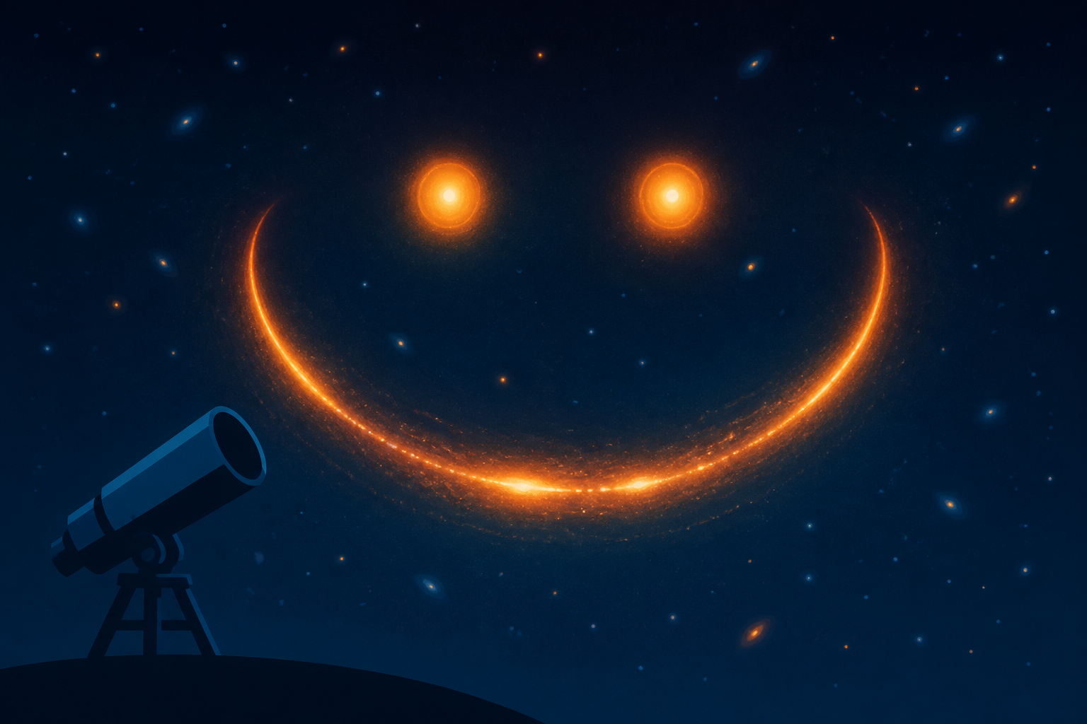 NASA reveals stunning image of giant 'cosmic smile'