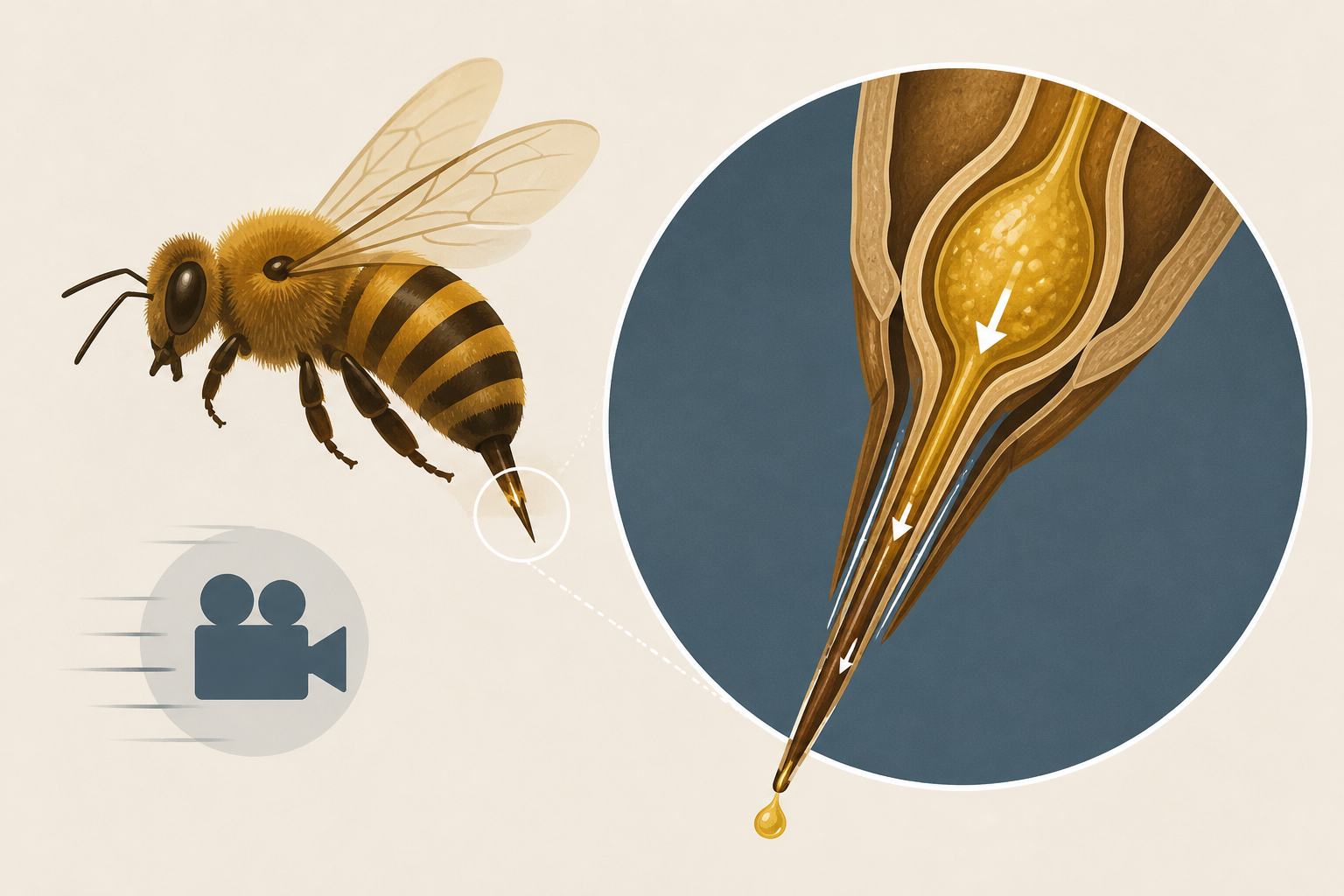 High-speed video reveals how honey bee stingers pump venom