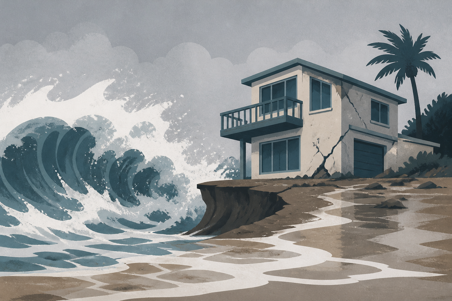 California coastal homes battered and bruised after weekend of intense waves and flooding