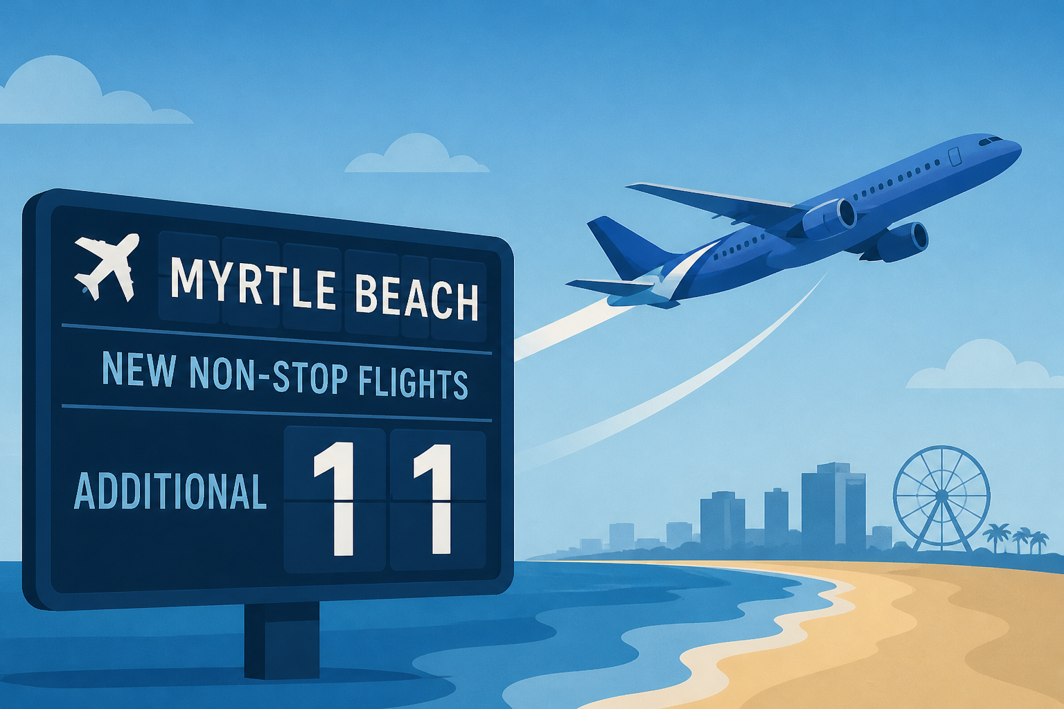 Breeze Airways to add 11 non-stop flights to Myrtle Beach