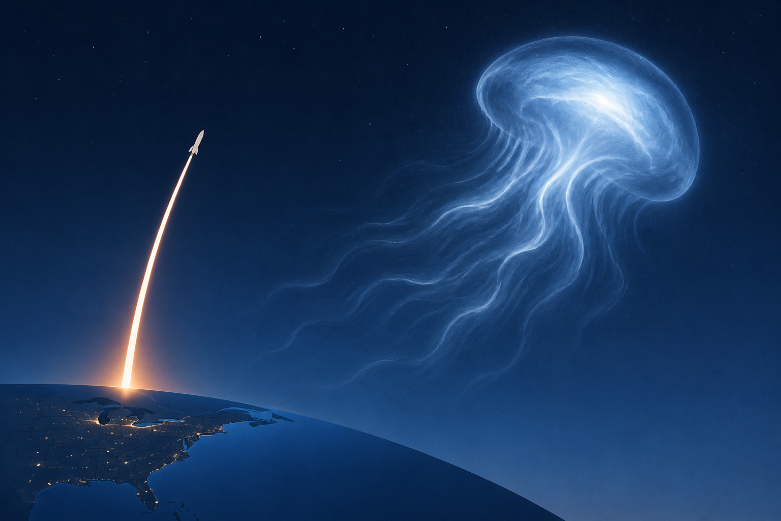 SpaceX rocket launch creates incredible 'space jellyfish' visible throughout US East Coast (photos)