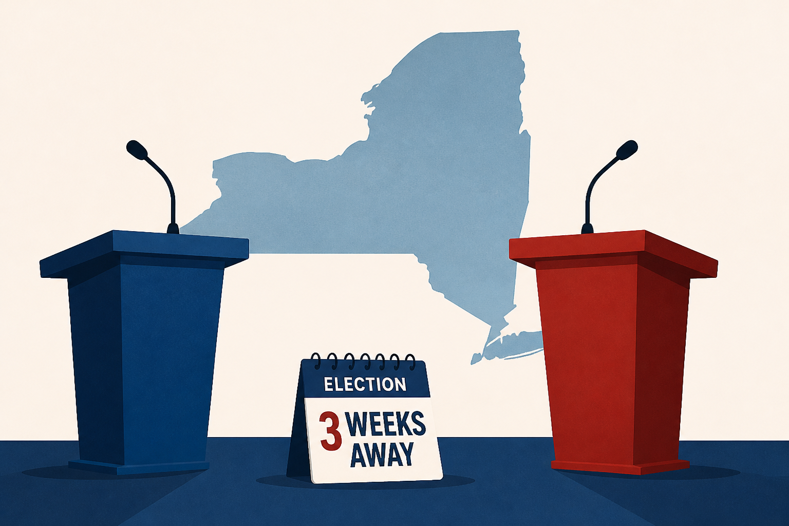 With election 3 weeks away, Hochul and Blakeman to square off in lone NY governor debate