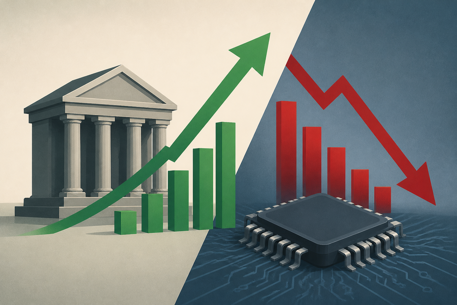 Bank stocks rise on JPMorgan, Goldman earnings as chip stocks fall: AlphaCheck