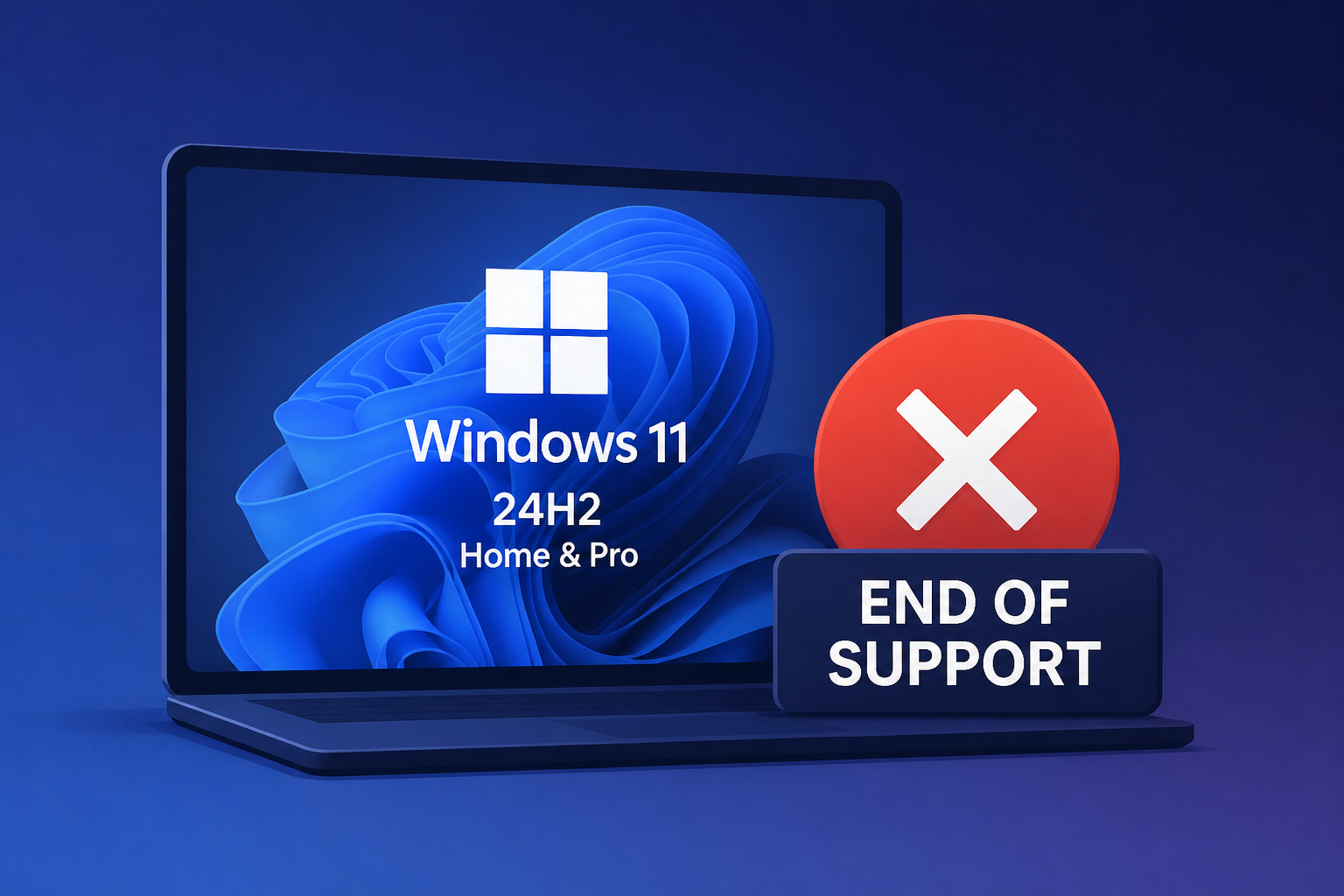 Microsoft: Windows 11 24H2 Home and Pro reached end of support
