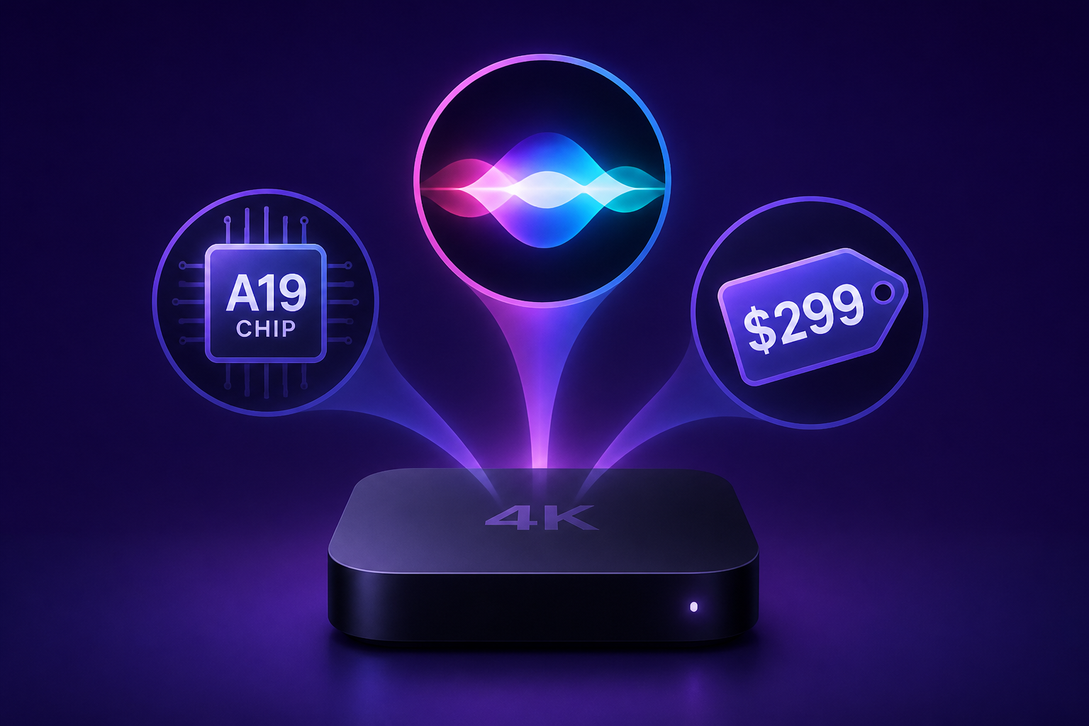 The Apple TV 4K Gets Siri AI, an A19 Chip, and a $299 Price Tag