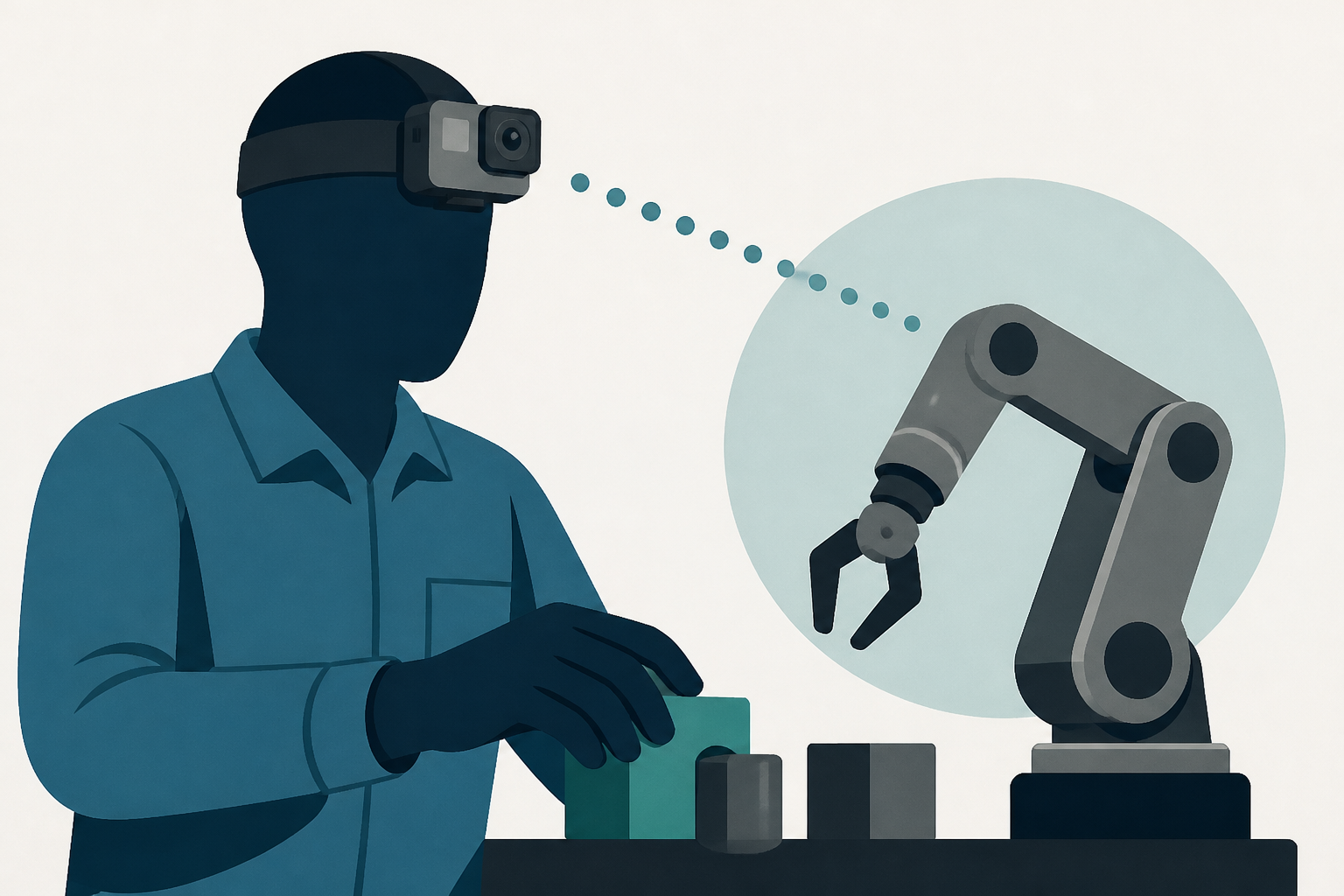 These workers wear GoPros to train robots to do their jobs : NPR