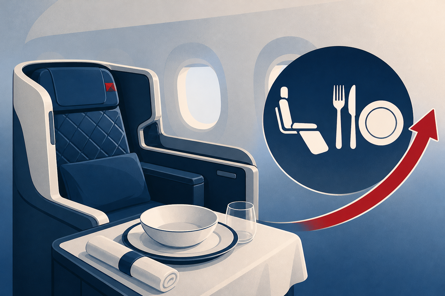 Delta overhauls Delta One class with new seats, menus and dinnerware