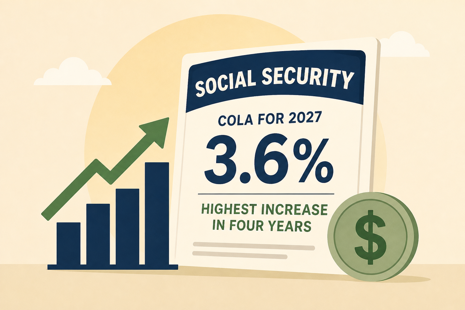 Social Security announces 3.6% COLA for 2027, highest increase in four years