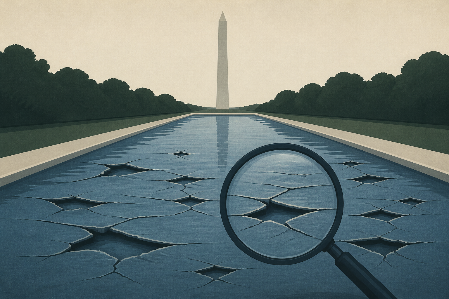 Reflecting Pool liner failed in 85 places after flawed renovation, inspection found