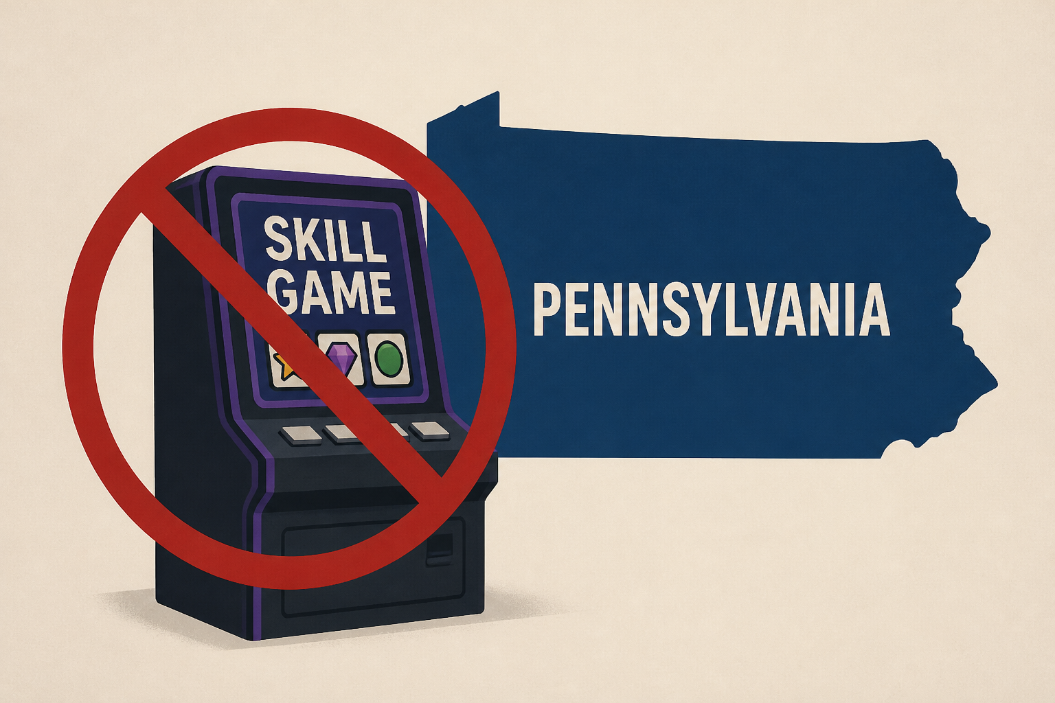 Skill games are officially illegal in Pennsylvania
