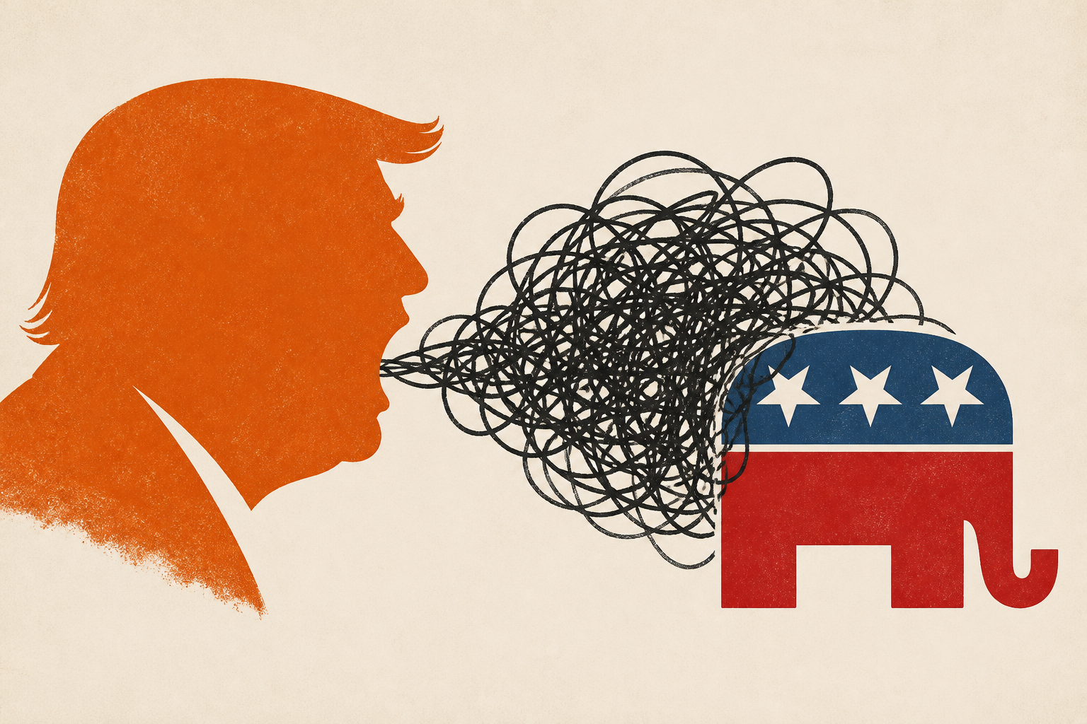 Trump Unravels at Republican Candidates in 255-Word Tirade