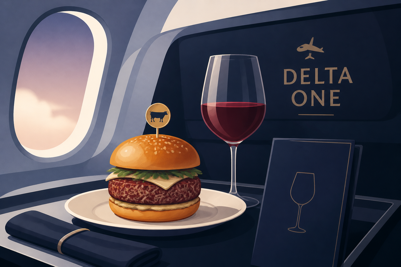 Delta Air Lines revamps Delta One with wagyu burgers and luxury wines