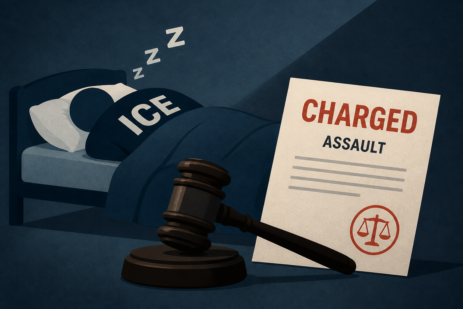 Sleeping ICE Agent Who Fought With Homeowner Is Charged With Assault