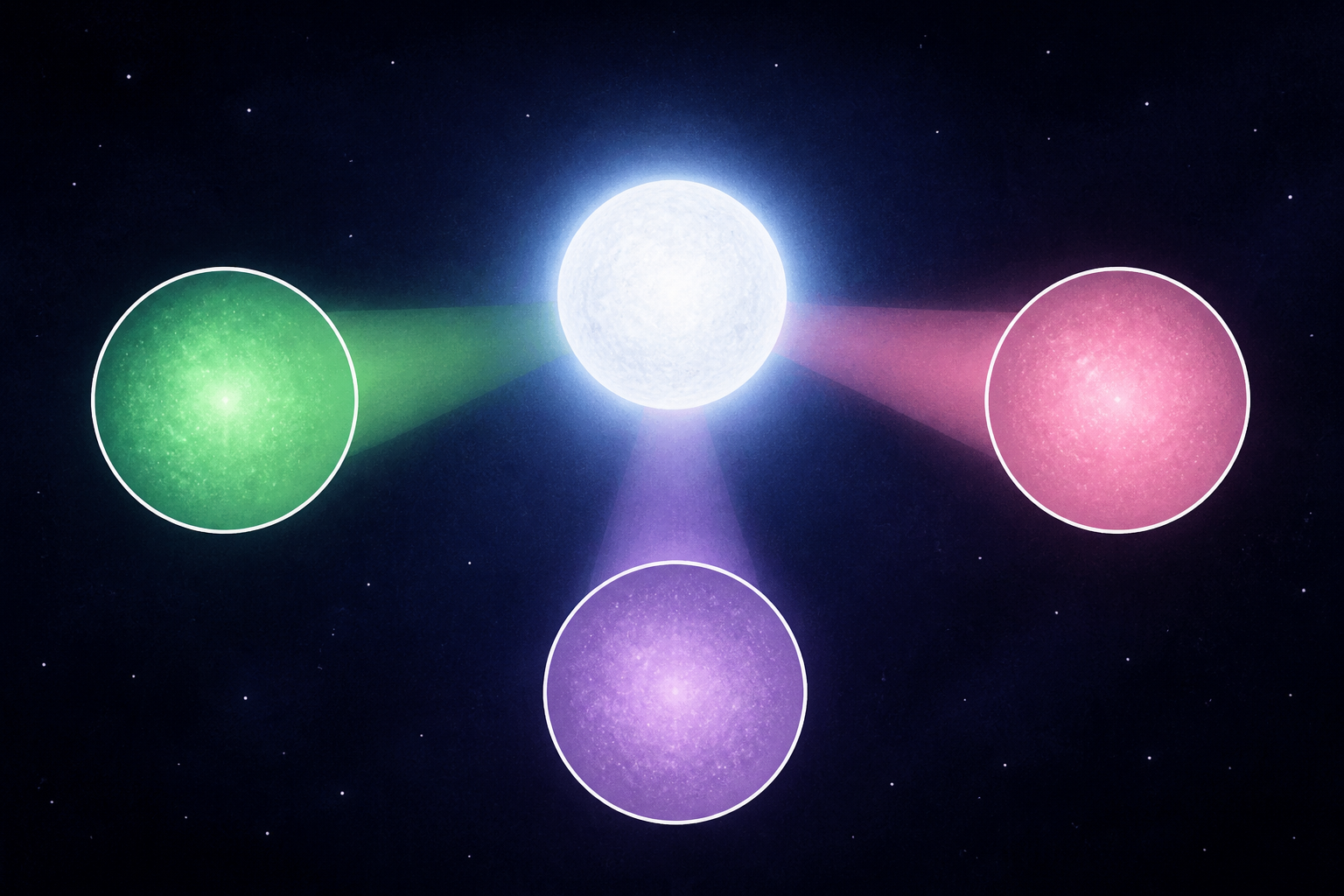 Green, pink and purple: Astronomers reveal the surprising true colors of white dwarf stars