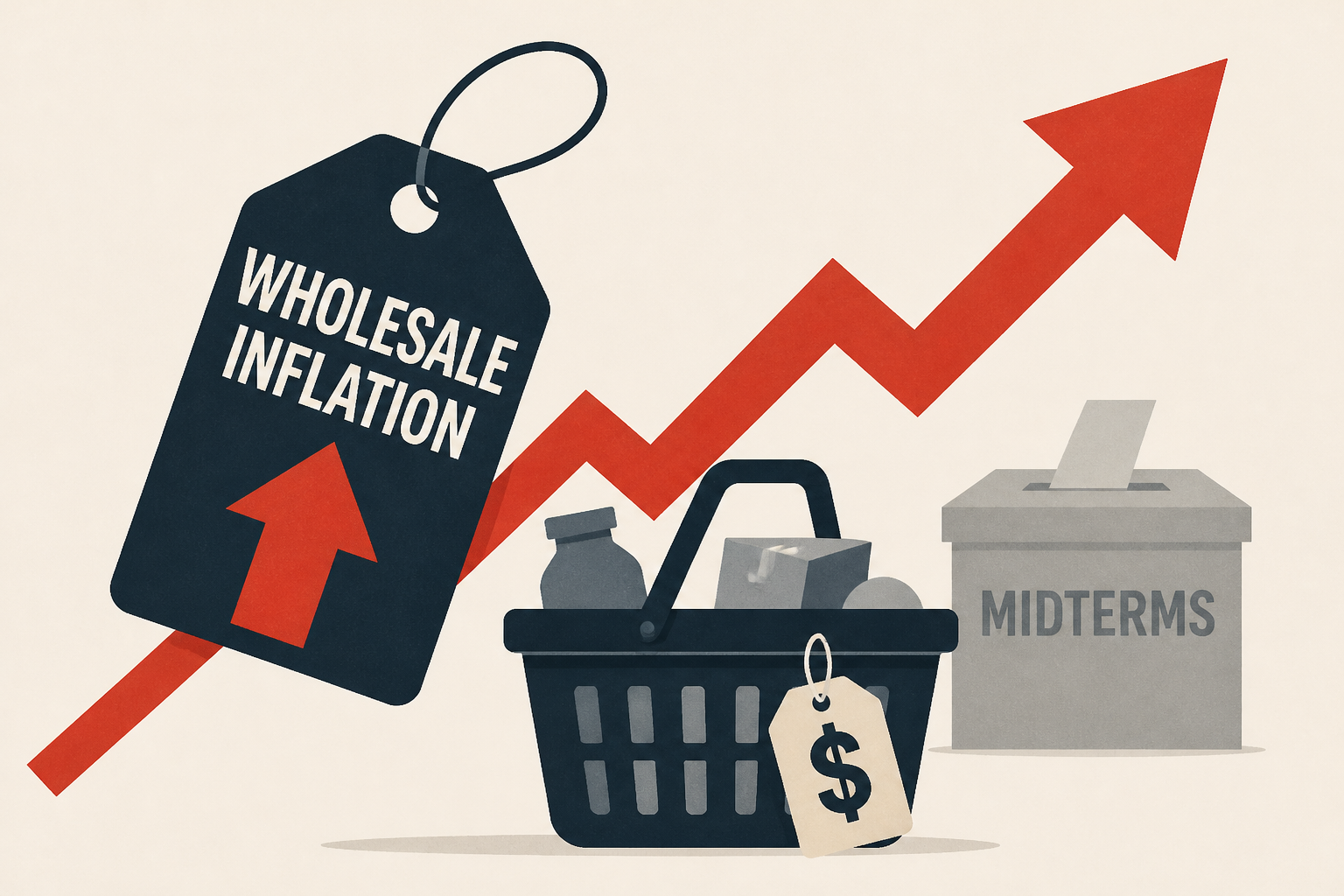 Wholesale inflation surged in September, keeping affordability in focus ahead of the midterms