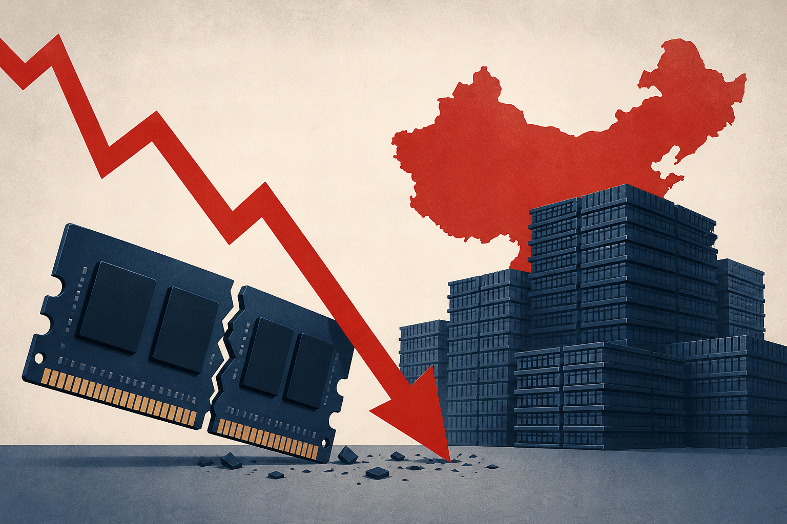 Memory stocks get hit. China and oversupply are the big worries