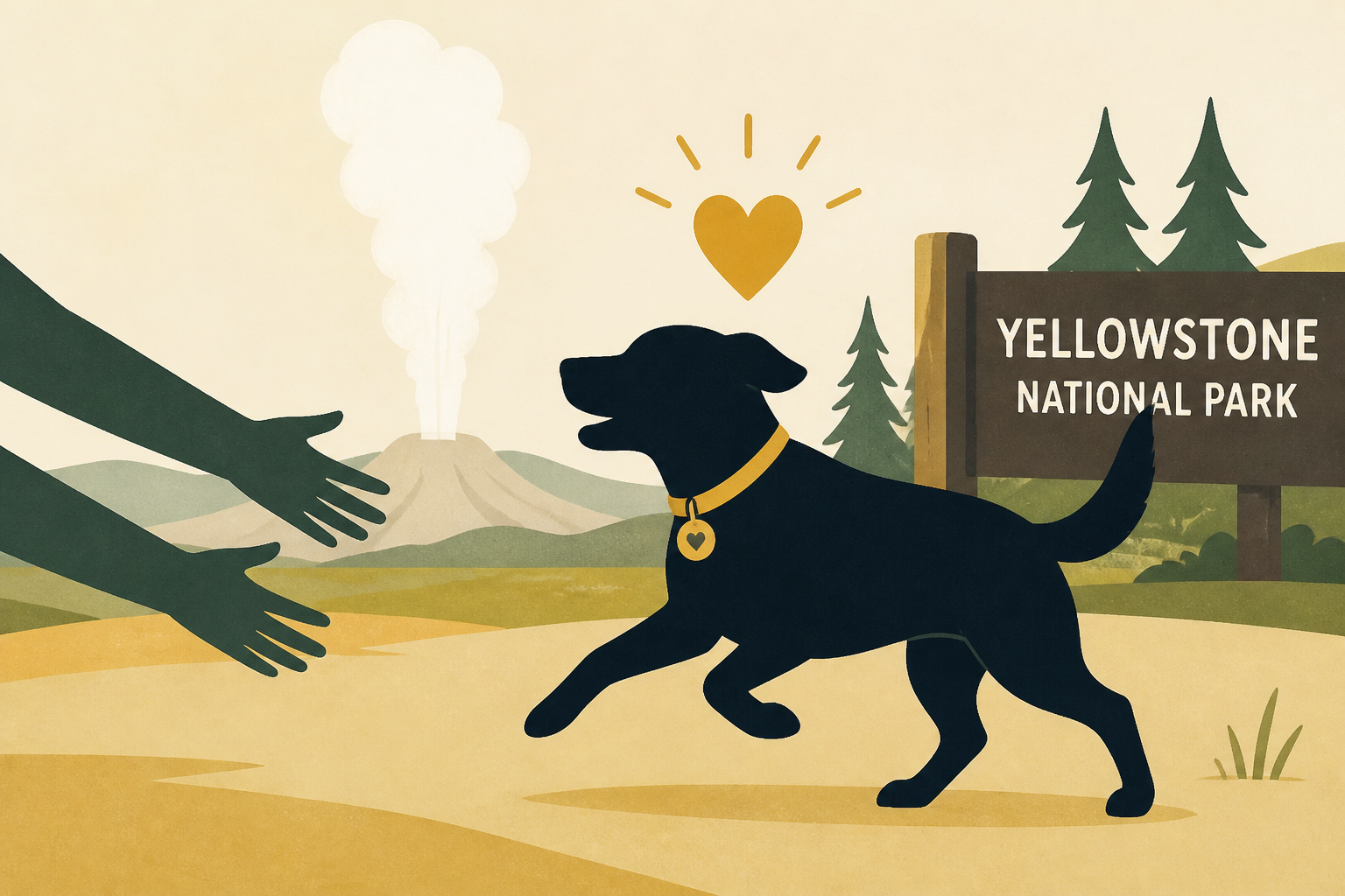 Luna, dog missing in Yellowstone for a month, is reunited with her owners