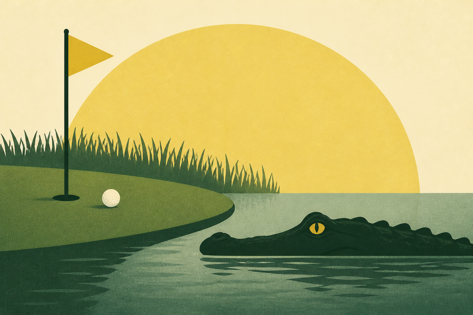 Is It Safe To Play Golf Around An Alligator?